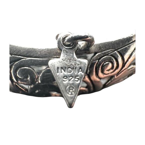 Silpada B1829 Retired Forever Stunning Sterling Silver Hinged Bangle Bracelet - Picture 6 of 6